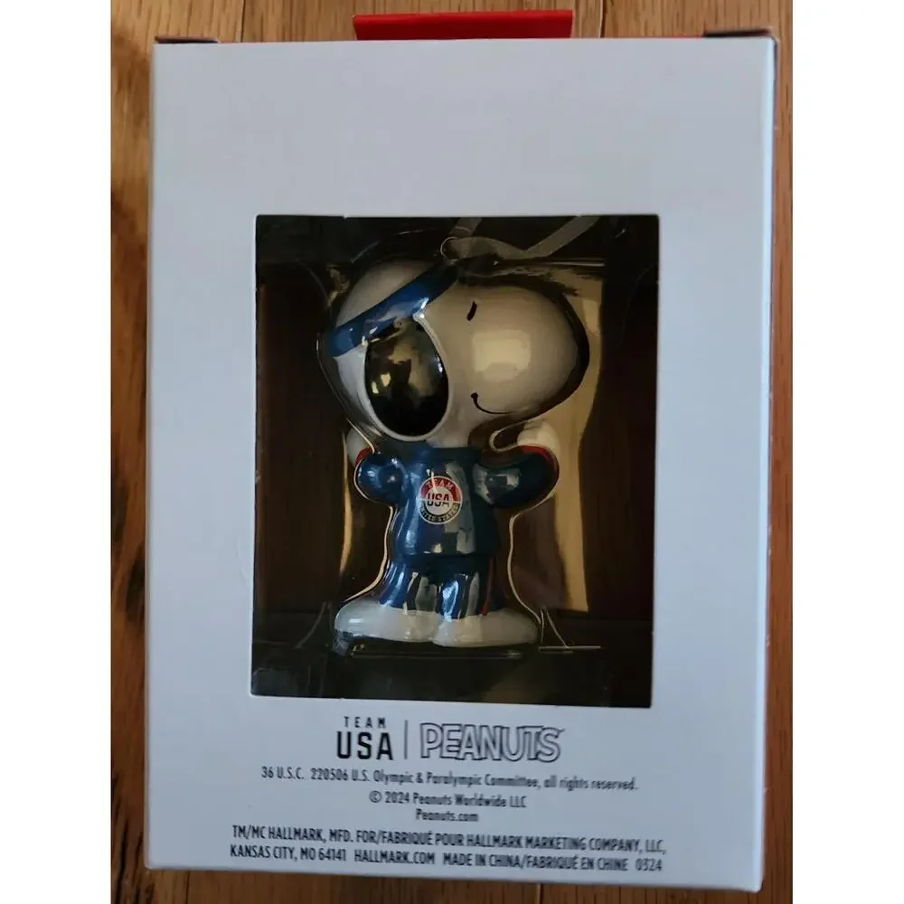 2024 Hallmark Snoopy Team USA Peanuts Christmas Tree Ornament‎